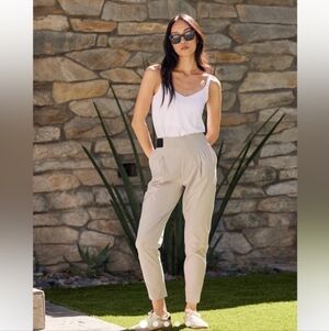 ADAY Turn It Up Pants | Oyster Beige | Size Large